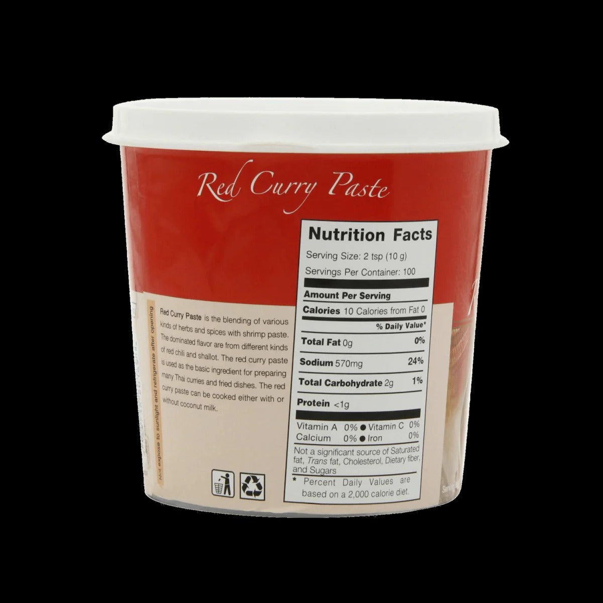 Mae Ploy Vegetarian Red Curry Paste with Authentic 1000g