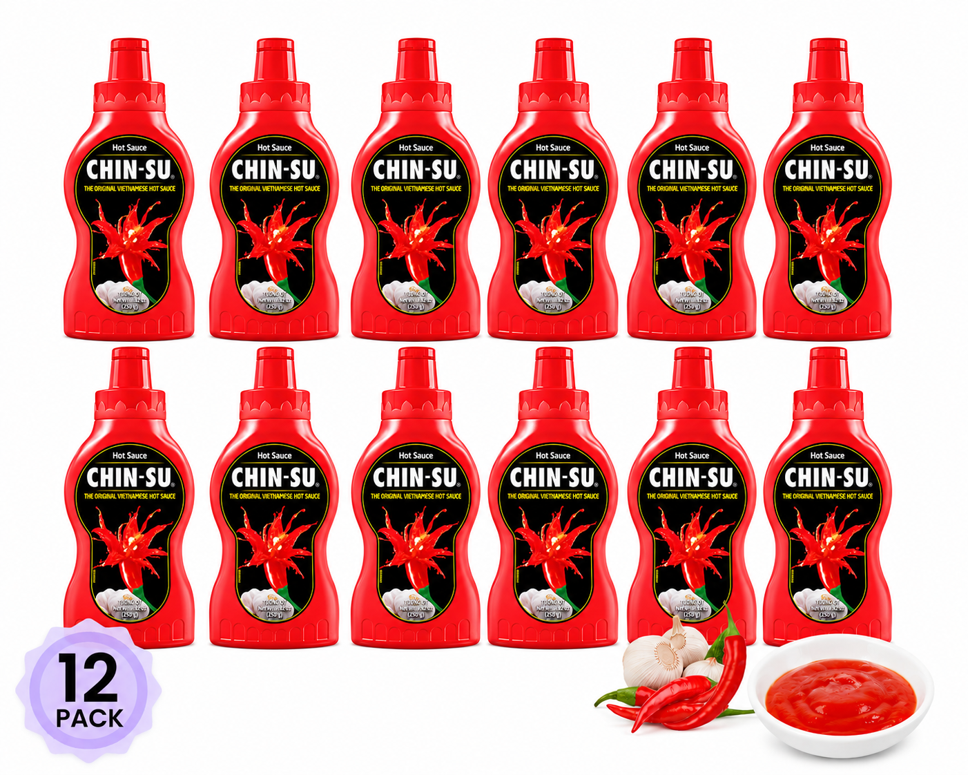 MASAN Chin-Su Original Vietnamese Hot Sauce 12 Pack