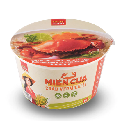 Simply Instant Crab Glass Noodles Bowl 55g