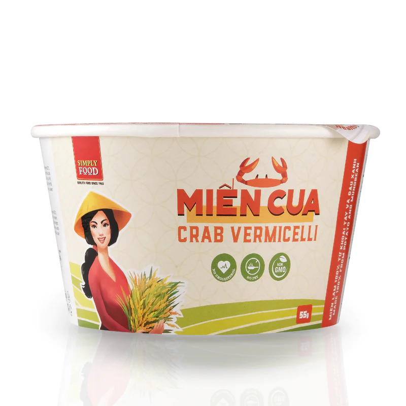 Simply Instant Crab Glass Noodles Bowl 55g