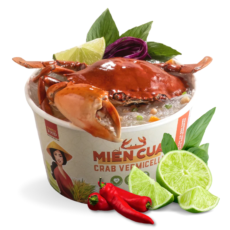 Simply Instant Crab Glass Noodles Bowl 55g