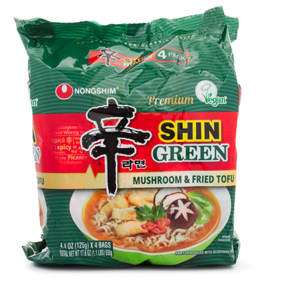 Nongshim Premium Shin Green Mushroom and Fried Tofu Ramen