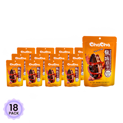 ChaCha Caramel Sunflower Seed 18 packs 160 g