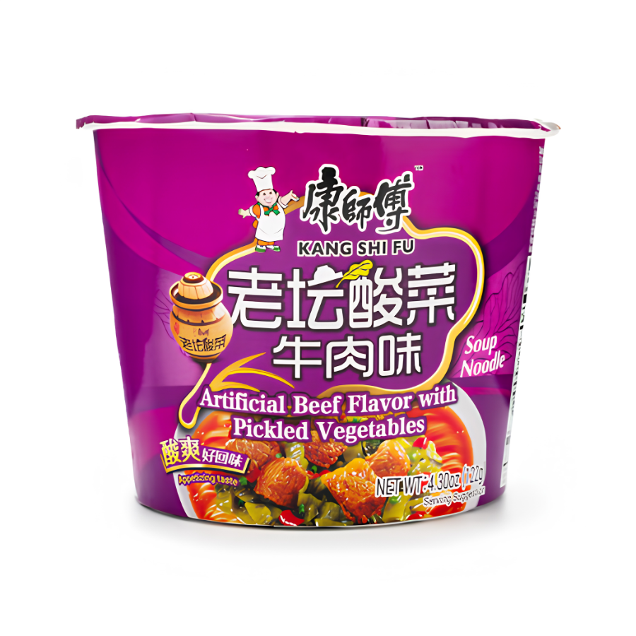 Kangshifu Beef Pickled Veg Noodle Bowl 122g