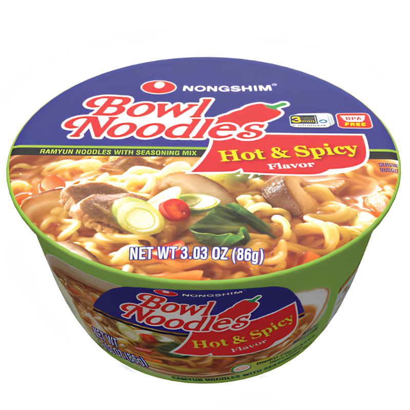 Nongshim Hot & Spicy Bowl Noodle 3.03oz