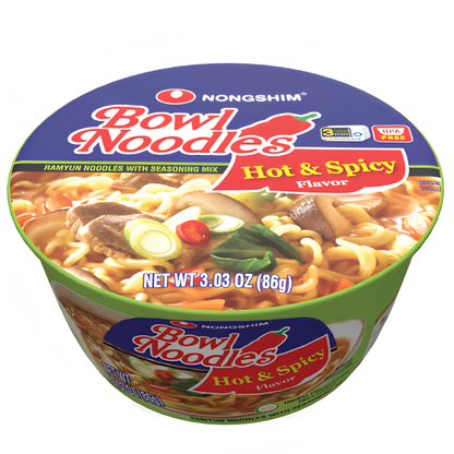 Nongshim Hot & Spicy Bowl Noodle 3.03oz
