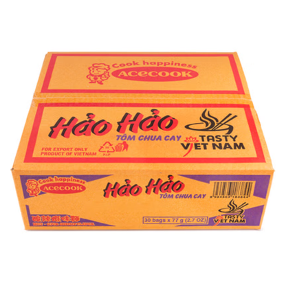 Acecook Hao Hao Mi Tom Chua Cay Instant Noodle Pack 30