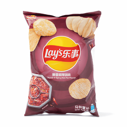 Lays Numb and Spicy Hotpot Potato Chips 22 pack 70 g