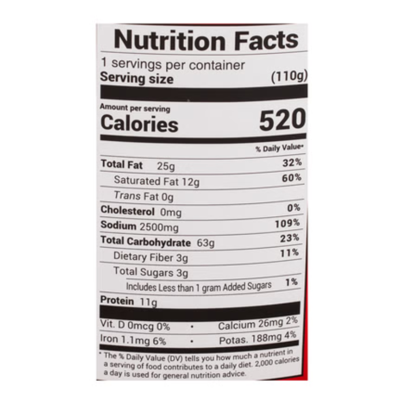 Kangsifu Soy Beef Instant Noodle 110g