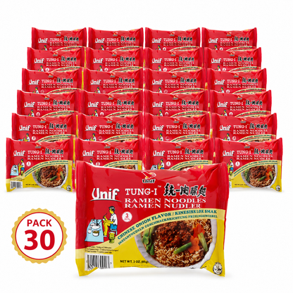 Unif Tung-I Ramen Noodles Chinese Onion Flavor Pack 30
