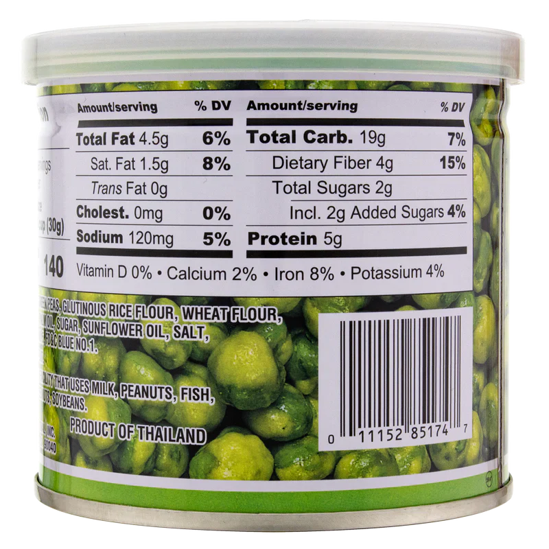 Hapi Snacks Hot Wasabi Flavored Peas 4.9 oz