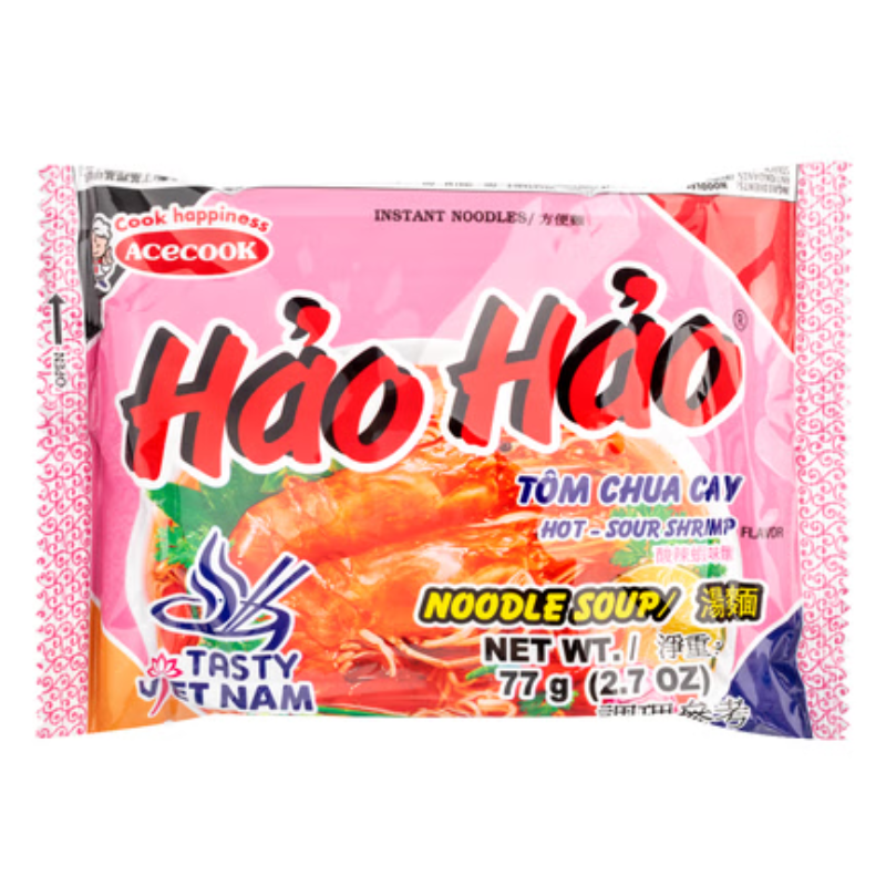 Acecook Hao Hao Mi Tom Chua Cay Instant Noodle Pack 30