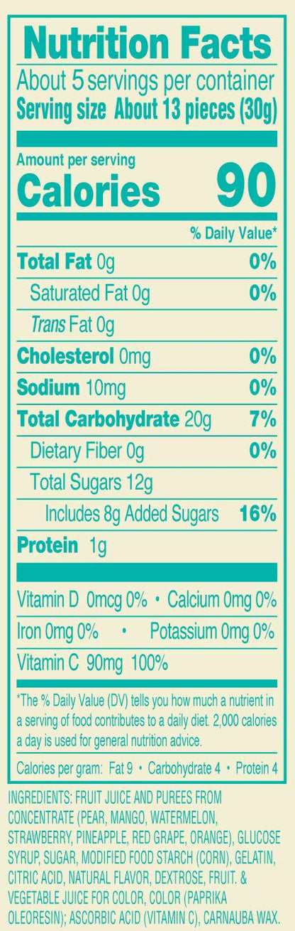 Arizona Fruit Snacks Gluten Free Mixed Fruit Gummy Chews 5oz