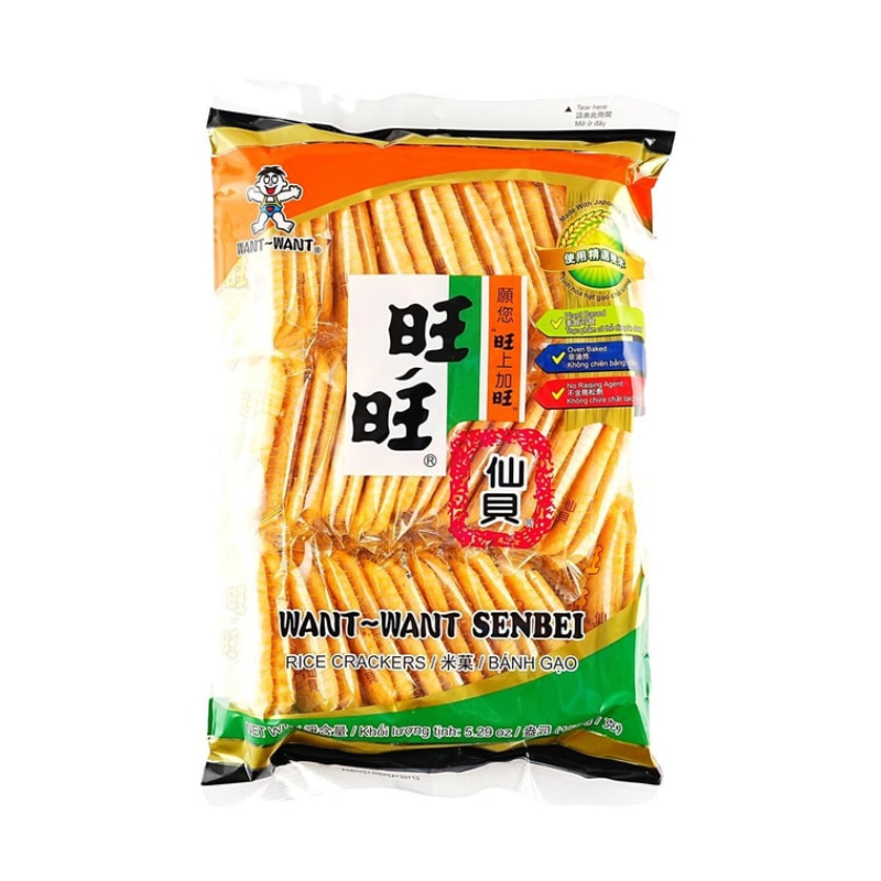 Want Want Senbei Rice Crackers Original Flavor