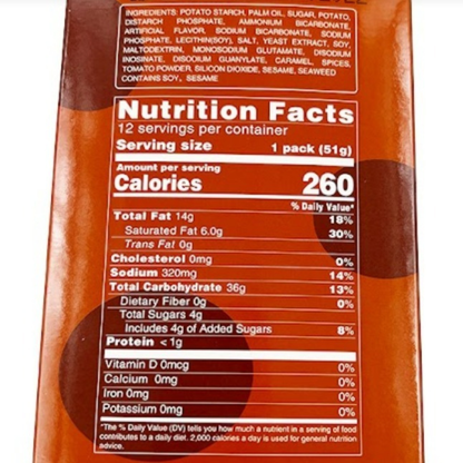 Cha Cha Potato Cracker Barbecue Flavor 51 g