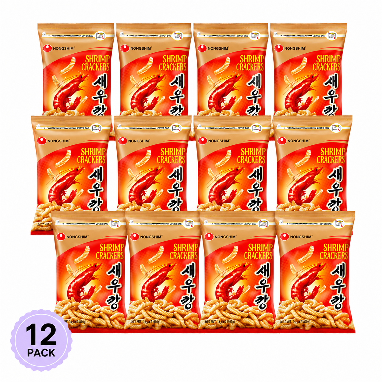 Nongshim Jumbo Shrimp Crackers 12 pack