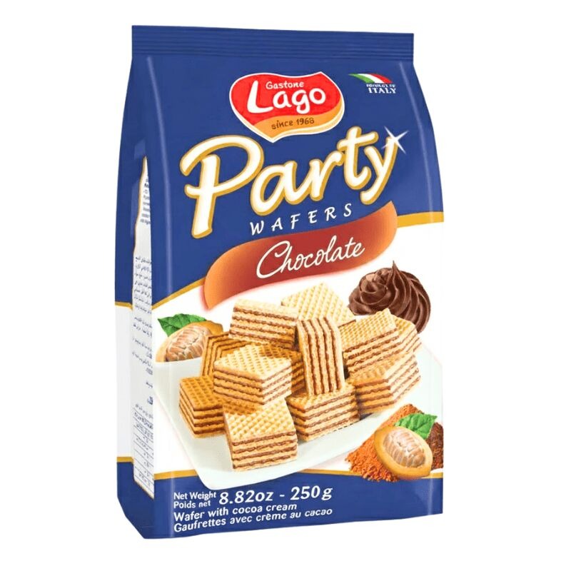 Lago Party Wafers Chocolate Flavor 250 g