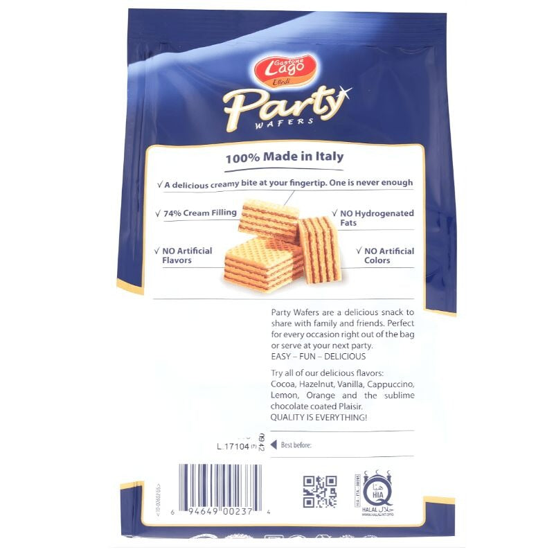 Lago Party Wafers Chocolate Flavor 250 g