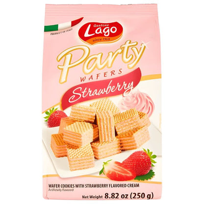 Lago Wafer Party Strawberry Flavor 250g