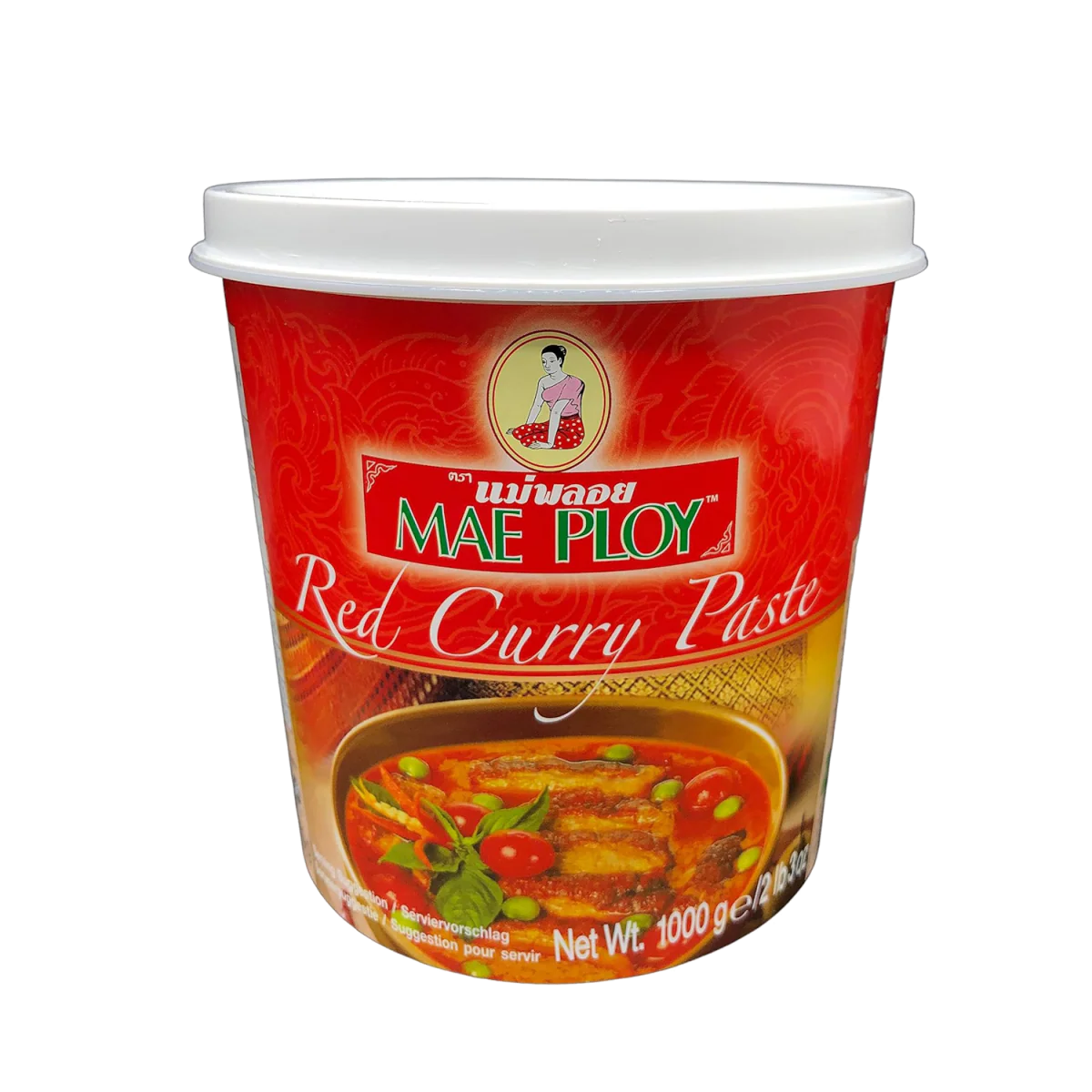 Mae Ploy Vegetarian Red Curry Paste with Authentic 1000g