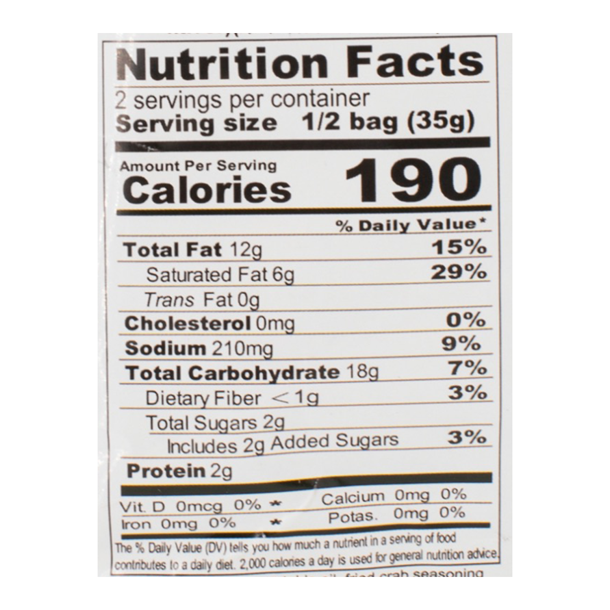 Lay's Potato Chips Fried Crab Flavor 70 g