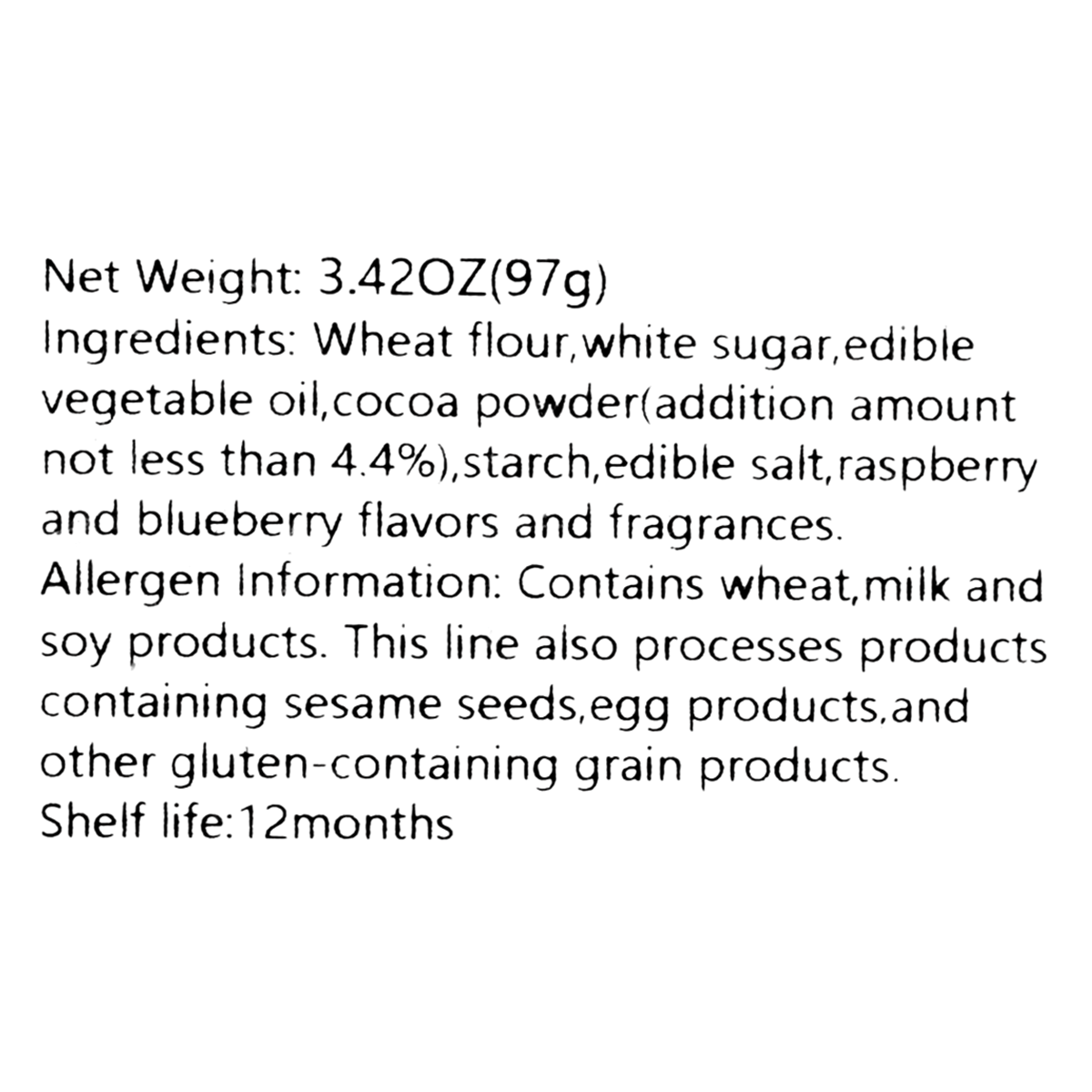Oreo Sandwich Cookies Blueberry Raspberry Cookie 97g
