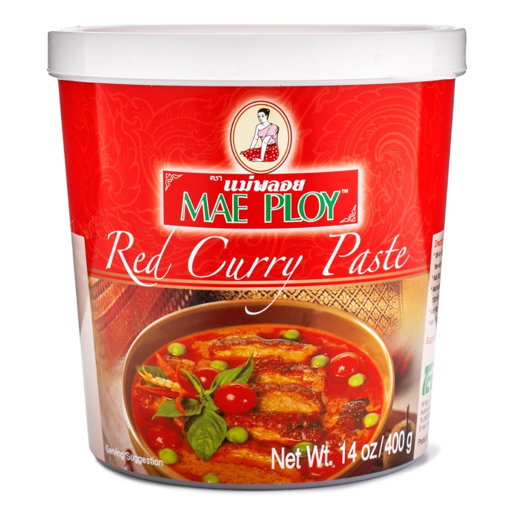 Mae Ploy Vegetarian Red Curry Paste with Authentic 400 g
