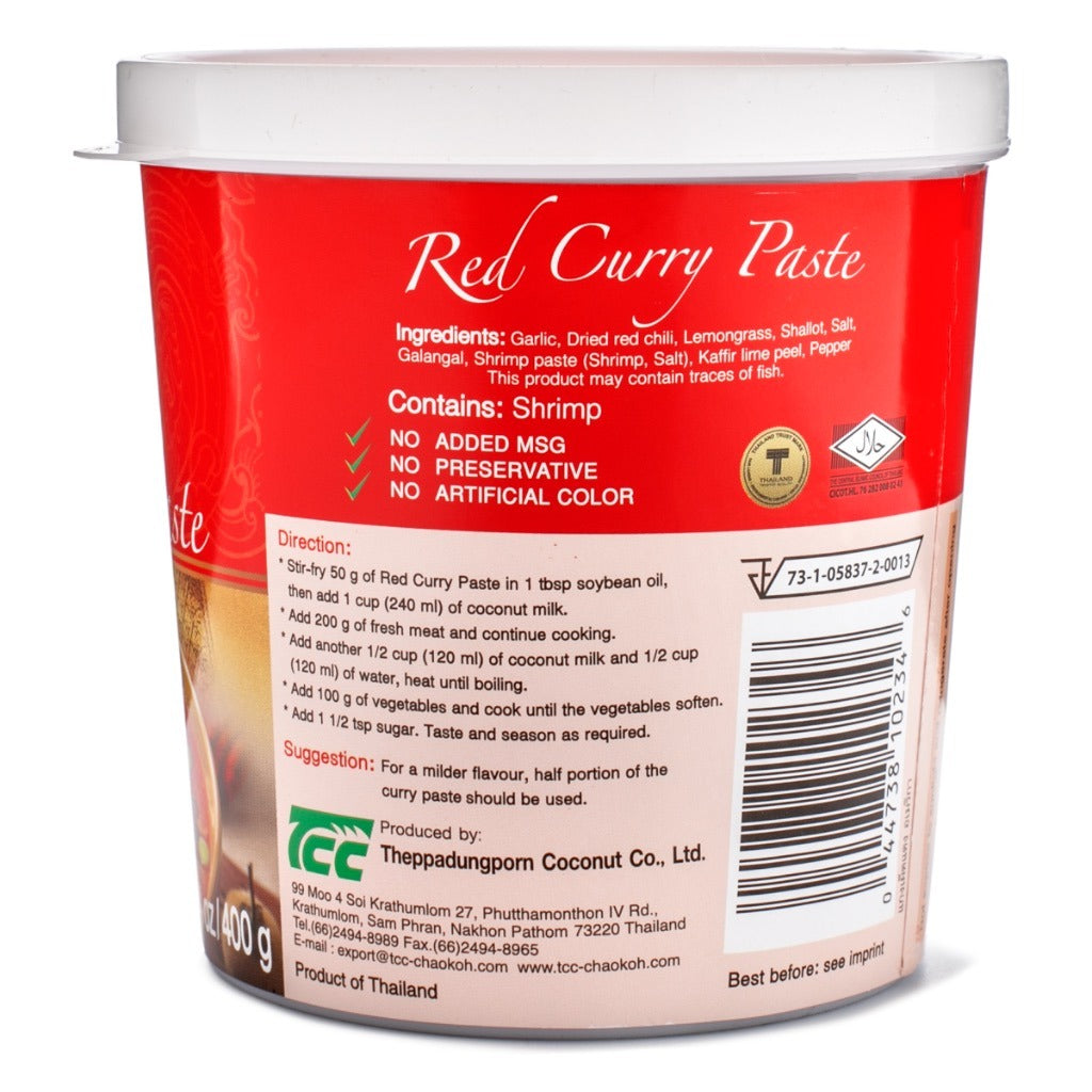 Mae Ploy Vegetarian Red Curry Paste with Authentic 400 g