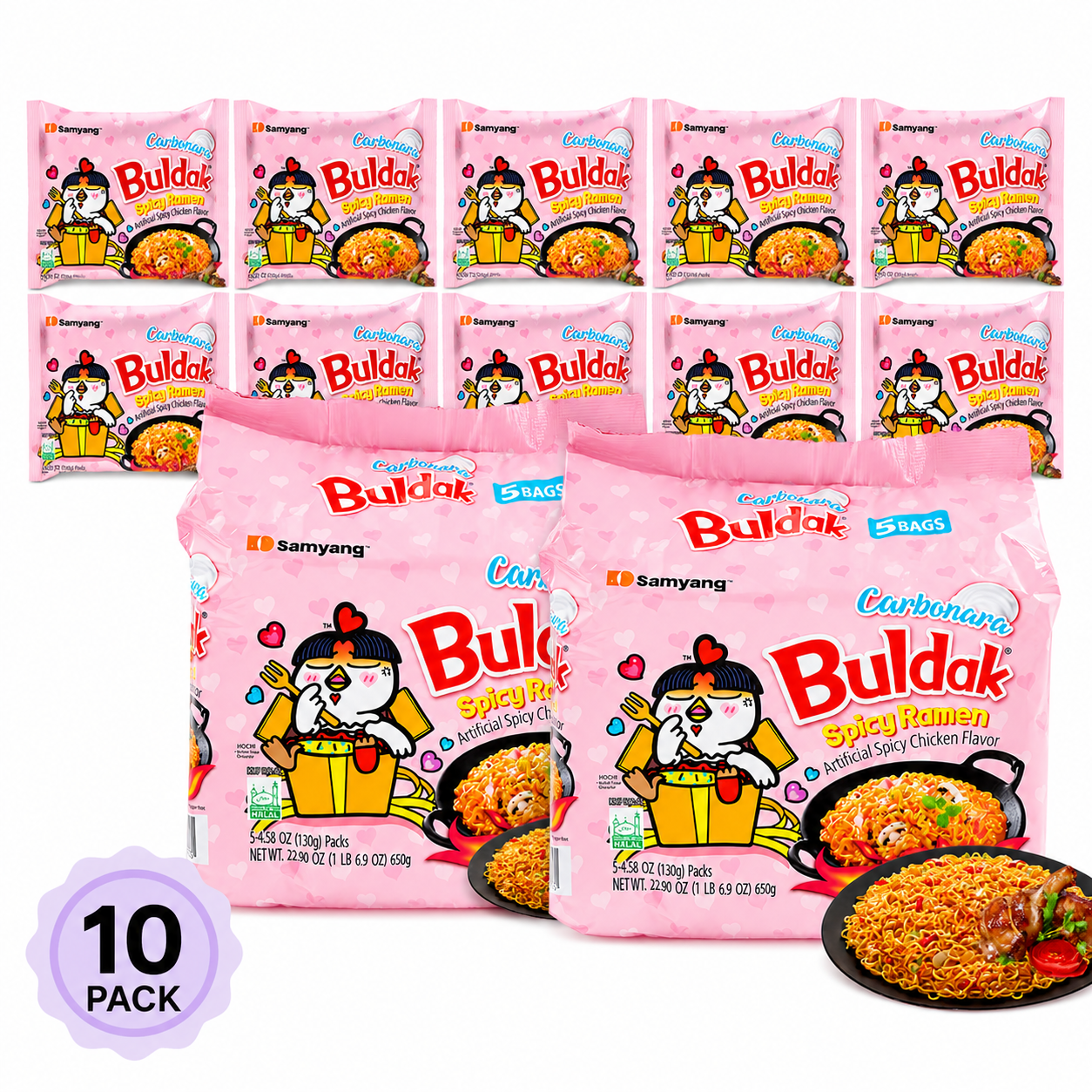 Samyang Carbonara Hot Chicken Ramen 10 pack