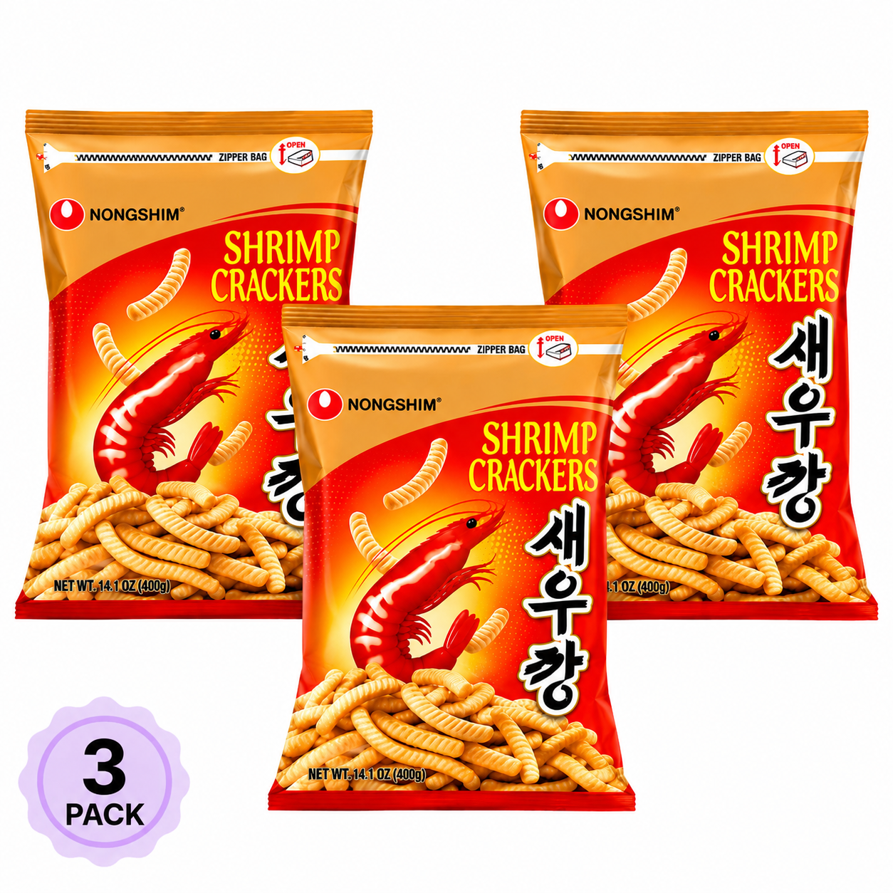 Nongshim Jumbo Shrimp Crackers 2 pack